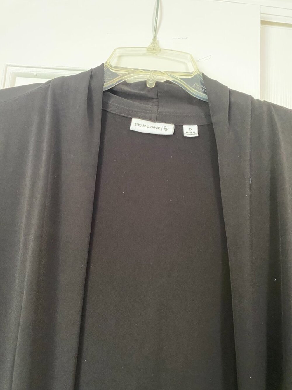 Susan Graver Plus Size Cardigan - Picture 5 of 5